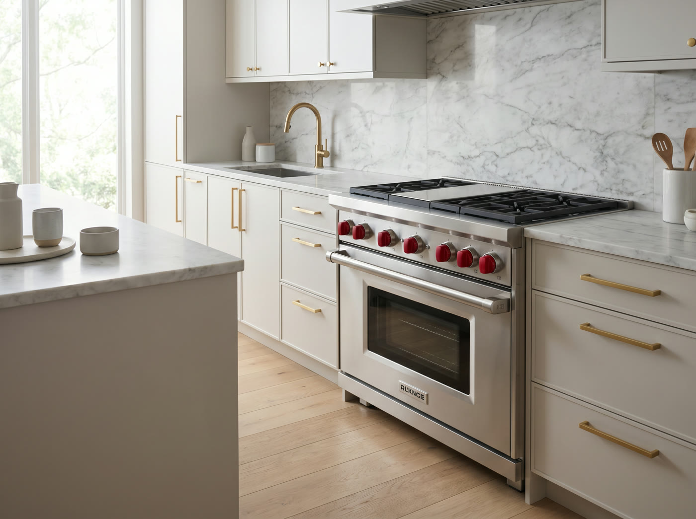 Wolf appliance in a luxury kitchen